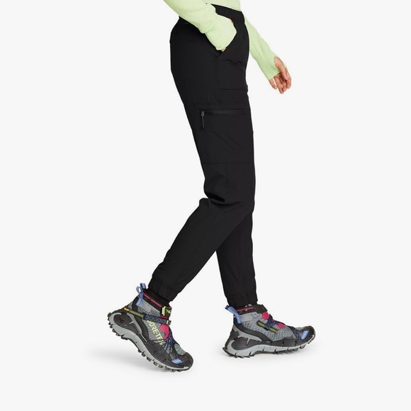 Eddie Bauer Insulated Hiking Jogger Pant Black Size 6 Fleece Lined - Picture 1 of 7
